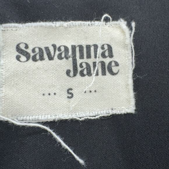 Savanna Jane Womens Floral Embroidered Shift Dress Size S Black Colorful Fiesta - Picture 2 of 7